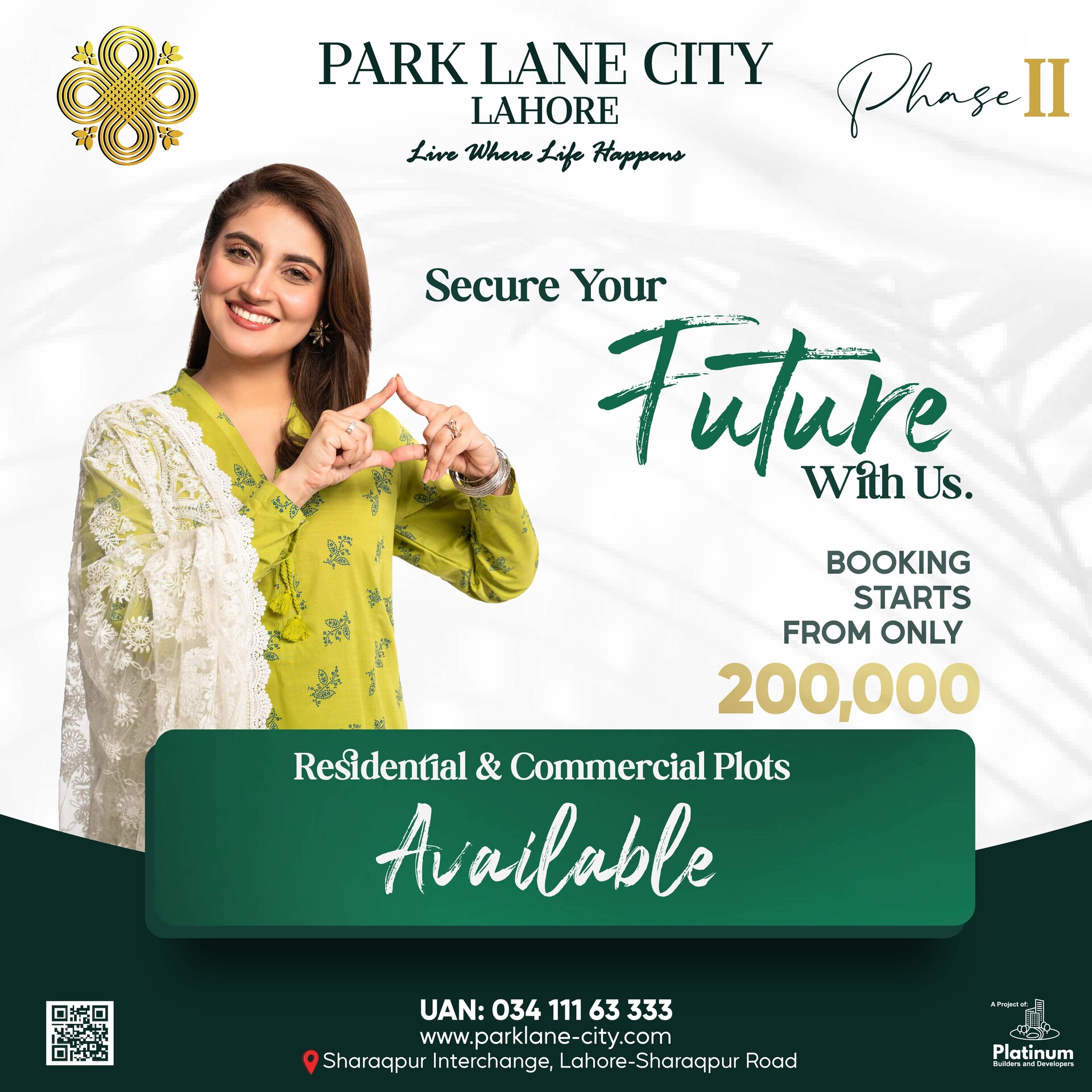 Phase II — Secure Your Future With Us — booking starts from PKR 200,000